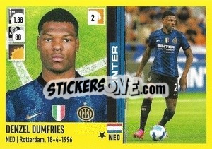 Sticker Denzel Dumfries - Calciatori 2021-2022 n. 203 - Panini