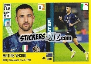 Sticker Matías Vecino - Calciatori 2021-2022 n. 208 - Panini