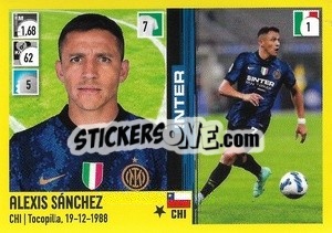 Sticker Alexis Sánchez - Calciatori 2021-2022 n. 209 - Panini