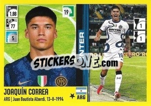 Sticker Joaquín Correa - Calciatori 2021-2022 n. 210 - Panini