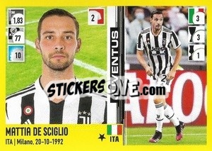 Sticker Mattia De Sciglio - Calciatori 2021-2022 - Panini
