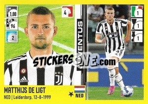 Figurina Matthijs De Ligt - Calciatori 2021-2022 - Panini