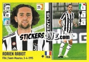 Sticker Adrien Rabiot - Calciatori 2021-2022 n. 229 - Panini