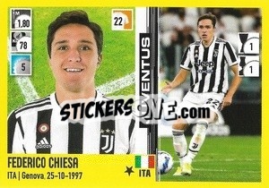 Sticker Federico Chiesa - Calciatori 2021-2022 n. 230 - Panini
