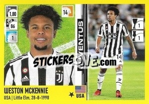 Sticker Weston McKennie - Calciatori 2021-2022 - Panini