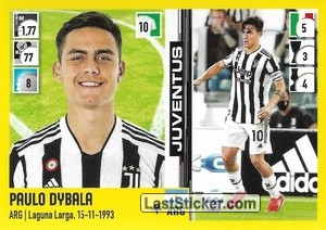 Sticker Paulo Dybala - Calciatori 2021-2022 - Panini
