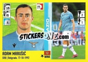 Figurina Adam Marušic - Calciatori 2021-2022 - Panini