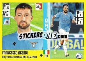 Sticker Francesco Acerbi - Calciatori 2021-2022 - Panini