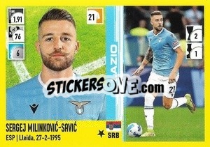 Sticker Sergej Milinkovic-Savic - Calciatori 2021-2022 n. 253 - Panini