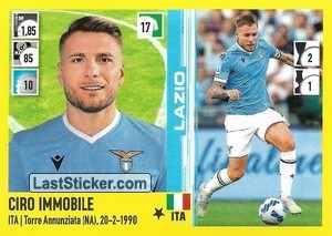 Sticker Ciro Immobile - Calciatori 2021-2022 - Panini