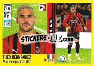 Figurina Theo Hernández - Calciatori 2021-2022 - Panini