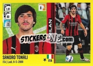 Figurina Sandro Tonali - Calciatori 2021-2022 - Panini