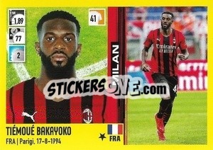 Cromo Tiémoué Bakayoko - Calciatori 2021-2022 - Panini