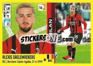 Sticker Alexis Saelemaekers - Calciatori 2021-2022 - Panini