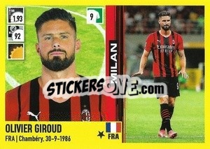 Figurina Olivier Giroud - Calciatori 2021-2022 - Panini