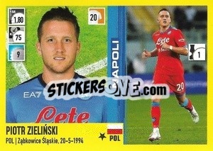 Figurina Piotr Zielinski - Calciatori 2021-2022 - Panini