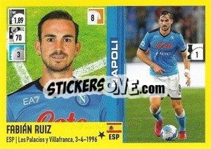 Sticker Fabián Ruiz - Calciatori 2021-2022 n. 305 - Panini