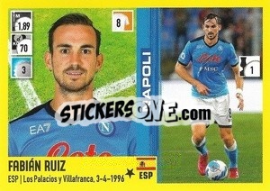 Figurina Fabián Ruiz - Calciatori 2021-2022 - Panini