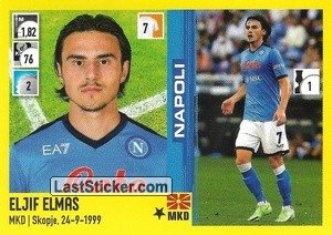 Sticker Eljif Elmas - Calciatori 2021-2022 - Panini