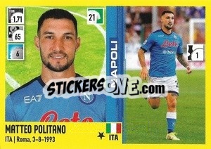 Figurina Matteo Politano - Calciatori 2021-2022 - Panini