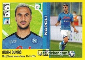 Sticker Adam Ounas - Calciatori 2021-2022 - Panini