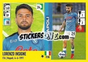 Sticker Lorenzo Insigne - Calciatori 2021-2022 n. 312 - Panini