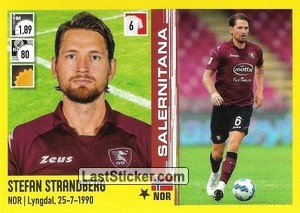 Figurina Stefan Strandberg - Calciatori 2021-2022 - Panini