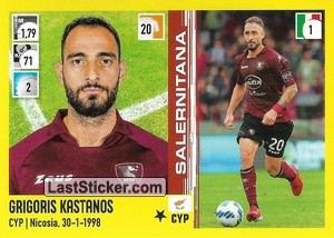 Sticker Grigoris Kastanos - Calciatori 2021-2022 - Panini