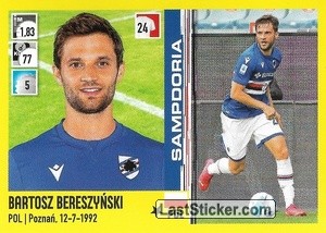 Sticker Bartosz Bereszynski - Calciatori 2021-2022 - Panini