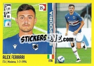 Figurina Alex Ferrari - Calciatori 2021-2022 - Panini