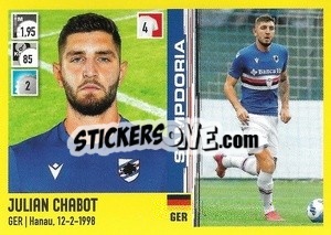 Cromo Julian Chabot - Calciatori 2021-2022 - Panini
