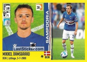 Sticker Mikkel Damsgaard - Calciatori 2021-2022 - Panini