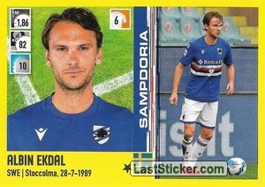 Sticker Albin Ekdal - Calciatori 2021-2022 - Panini