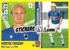 Figurina Morten Thorsby - Calciatori 2021-2022 - Panini