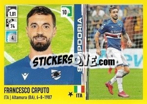 Figurina Francesco Caputo - Calciatori 2021-2022 - Panini