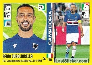 Cromo Fabio Quagliarella - Calciatori 2021-2022 - Panini
