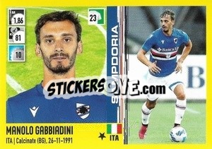 Sticker Manolo Gabbiadini - Calciatori 2021-2022 - Panini