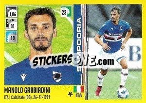 Figurina Manolo Gabbiadini - Calciatori 2021-2022 - Panini