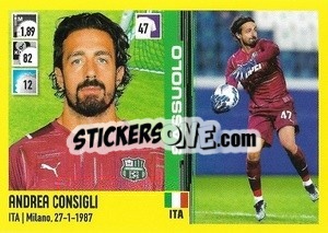 Cromo Andrea Consigli - Calciatori 2021-2022 - Panini