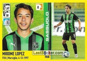 Figurina Maxime Lopez - Calciatori 2021-2022 - Panini