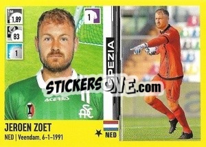 Sticker Jeroen Zoet - Calciatori 2021-2022 - Panini