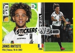 Cromo Janis Antiste - Calciatori 2021-2022 - Panini