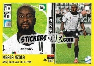 Cromo Mbala Nzola - Calciatori 2021-2022 - Panini