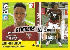 Figurina Wilfried Singo - Calciatori 2021-2022 - Panini