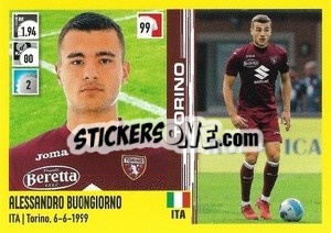 Figurina Alessandro Buongiorno - Calciatori 2021-2022 - Panini