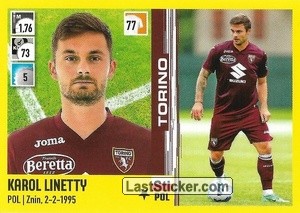 Sticker Karol Linetty - Calciatori 2021-2022 - Panini