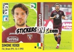 Cromo Simone Verdi - Calciatori 2021-2022 - Panini