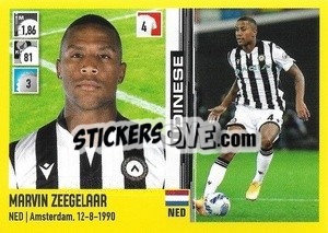 Cromo Marvin Zeegelaar - Calciatori 2021-2022 - Panini