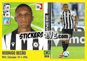 Sticker Rodrigo Becao - Calciatori 2021-2022 - Panini
