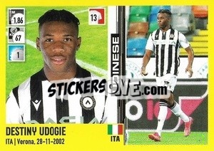 Figurina Destiny Udogie - Calciatori 2021-2022 - Panini